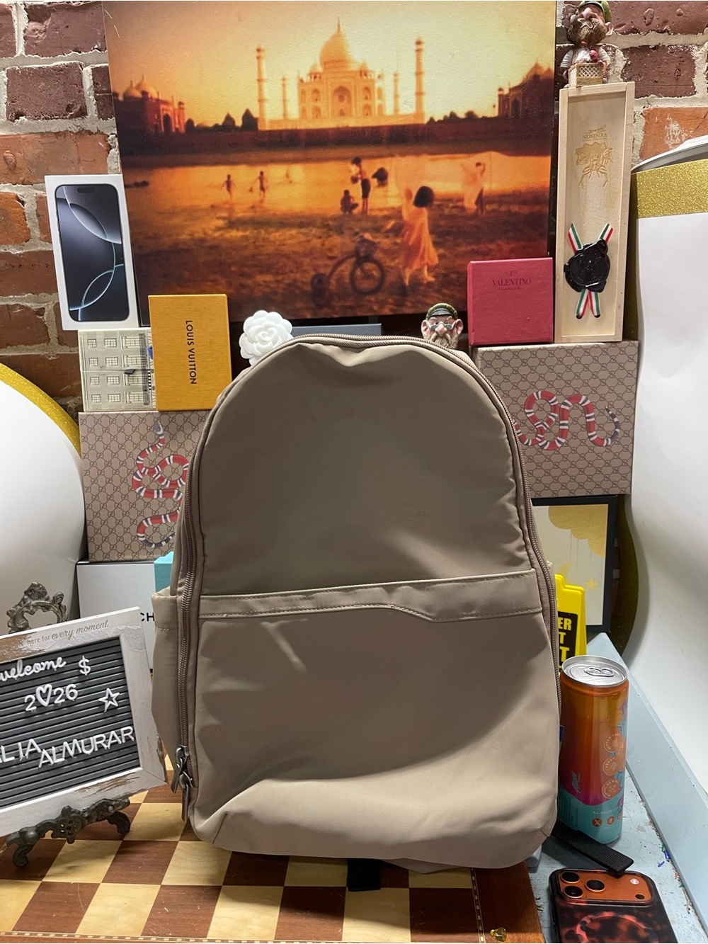 Open Story Top Opening Fitted Flap Travel Backpack